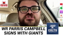 Indianapolis Colts' Parris Campbell Leaves for New York Giants