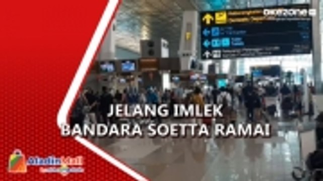 Jelang Libur Imlek, Bandara Soetta Ramai Dipadati Penumpang