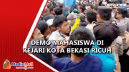 Ungkap Dugaan Korupsi, Demo Mahasiswa di Kejari Kota Bekasi Ricuh