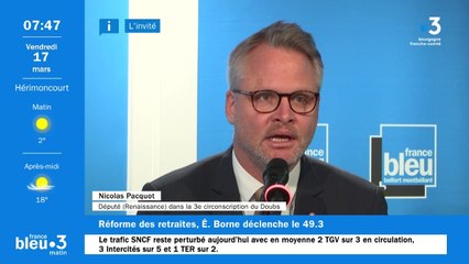 Nicolas Pacquot, député Renaissance du Doubs, invité de la rédaction