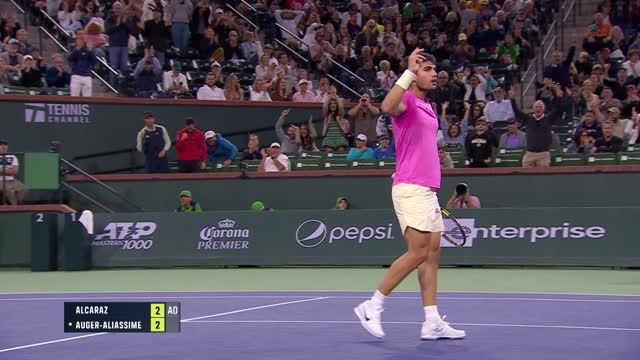 Alcaraz claims first win over Auger-Aliassime