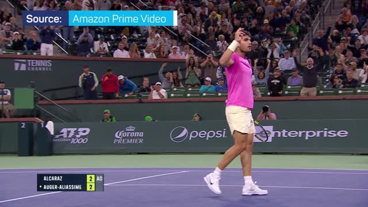 Alcaraz claims first win over Auger-Aliassime