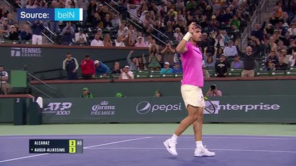 Alcaraz claims first win over Auger-Aliassime