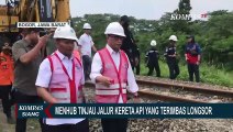 Menhub Budi Karya Sumadi Tinjau Jalur Kereta Api yang Terimbas Longsor di Bogor
