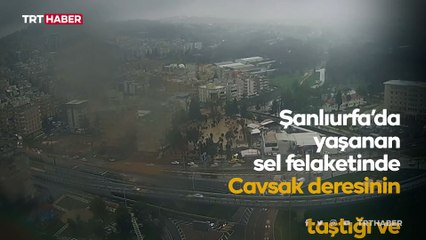 Abide Köprülü Kavşağı'nın suyla dolduğu anlar kamerada