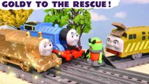 Thomas and Friends GOLDY The Good Luck Engine Rescues Thomas Trains Story Cartoon