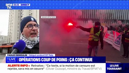 Blocage du périphérique: "On a bloqué le périphérique pour sensibiliser les travailleurs qui allaient sur leur lieu de travail" explique Faouzi