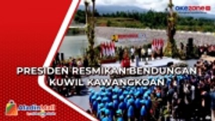 Habiskan Anggaran Rp1,9 Triliun, Presiden Jokowi Resmikan Bendungan Kuwil Kawangkoan