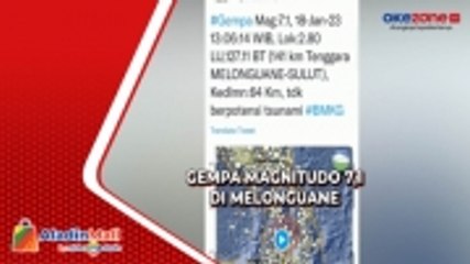 Gempa Magnitudo 7,1 Guncang  Melonguane, Potensi Tsunami Masih Dianalisis