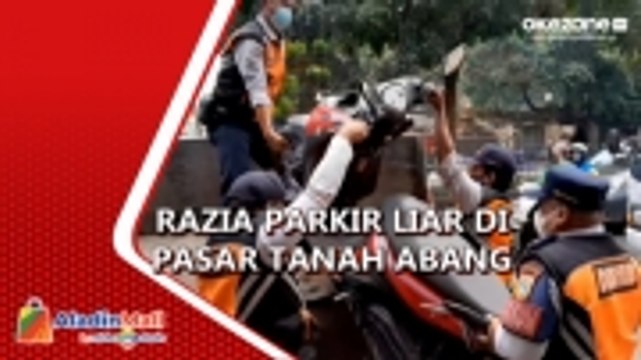 Razia Parkir Liar di Pasar Tanah Abang, Pengunjung Nyaris Jatuh saat Kabur