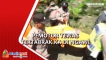 Terobos Perlintasan Kereta di Ngawi, Pemotor Tewas Terseret KA