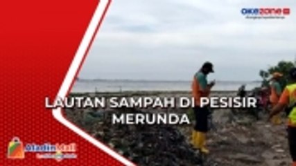 Lautan Sampah di Pesisir Marunda Dibersihkan dengan Alat Seadanya