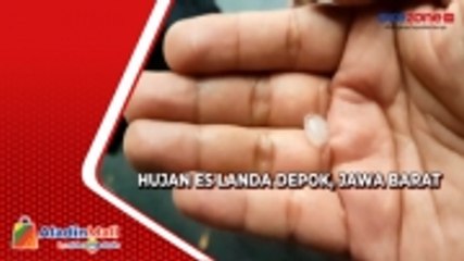 Fenomena Hujan Es Kembali Landa Depok, Jawa Barat
