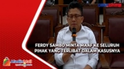 Ferdy Sambo Sampaikan Penyesalan dan Permintaan Maaf