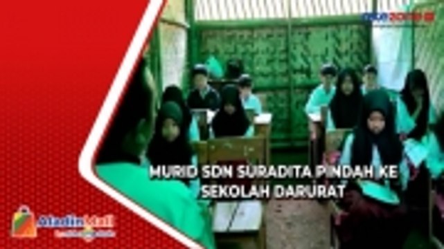 Bangunan Sekolah Retak, Murid SDN Suradita Sukabumi Dipindah ke Sekolah Darurat