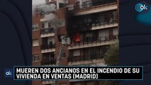 Mueren dos ancianos en el incendio de su vivienda en Ventas (Madrid)