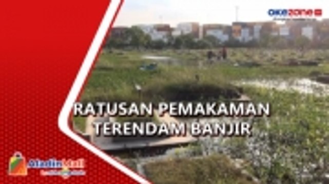 Ratusan Pemakaman di TPU Budi Dharma Semper Terendam Banjir, Begini Kondisinya