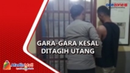 Pemuda di Sebatik Ancam Warga dengan Samurai Terekam CCTV