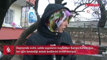 Depremden sonra sel vurdu ama o sokak kedilerini ihmal etmedi