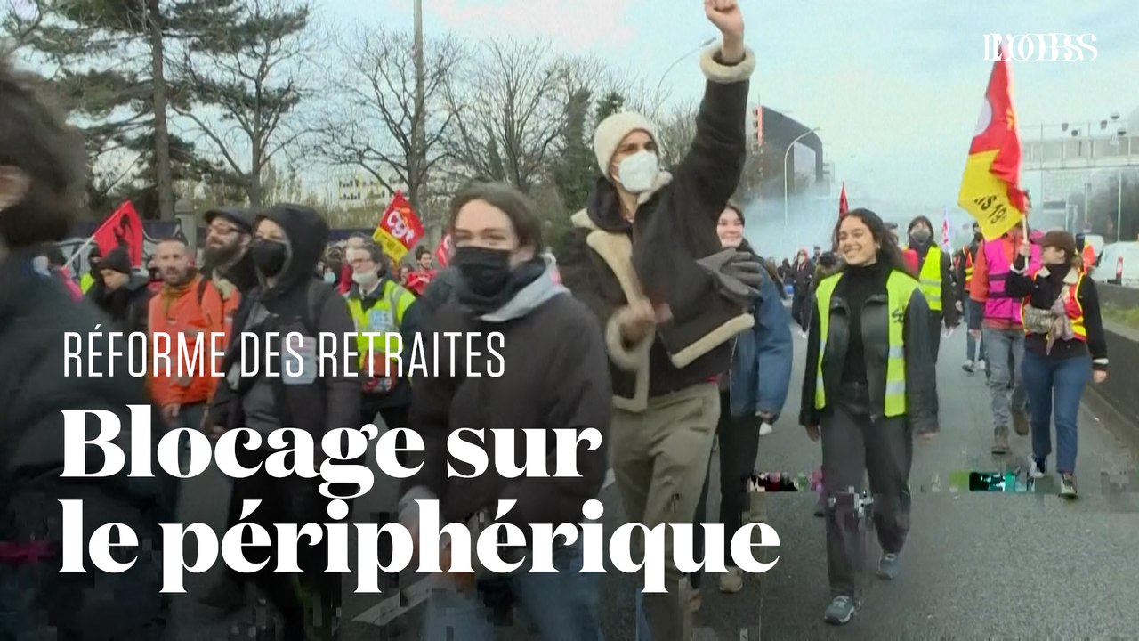 Le périphérique à Paris perturbé par des opposants à la réforme des retraites