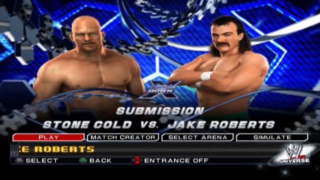 WWE SmackDown vs. Raw 2011 Stone Cold vs Jake Roberts