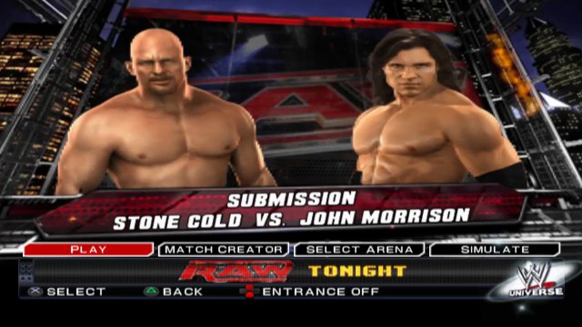 WWE SmackDown vs. Raw 2011 Stone Cold vs John Morrison