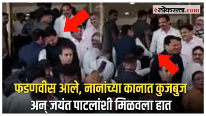 विधानभवनाच्या पायऱ्यांवर विरोधकांचं आंदोलन; फडणवीसांच्या 'या' कृतीने वेधलं लक्ष | Budget Session