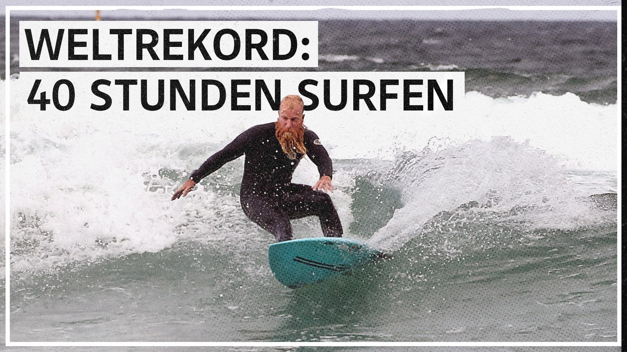 Australier surft in 40 Stunden zum Weltrekord