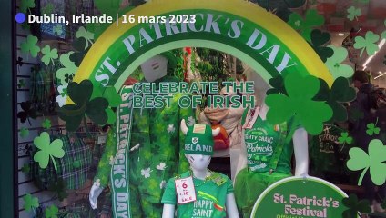 Dublin se prépare pour la parade de la Saint-Patrick
