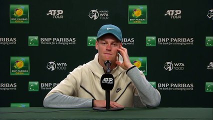 ATP - Indian Wells 2023 - Jannik Sinner : "Even if I don’t smile a lot on court, but still, I have a lot of fun"