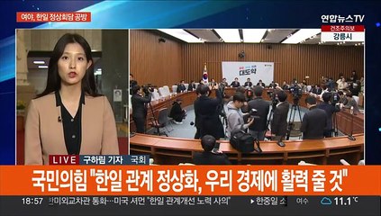 여야, 한일정상회담 공방…신경전에 국방위 파행
