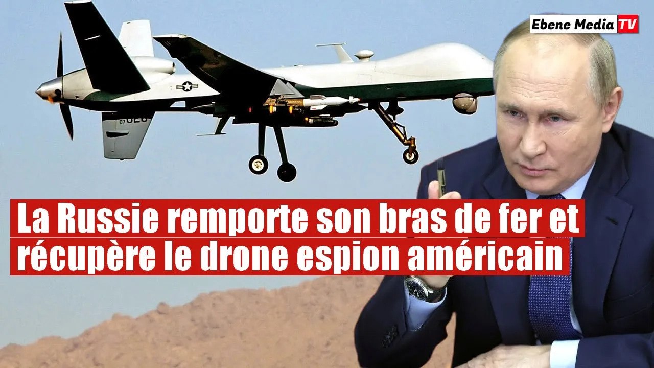 La Russie gagne sa bataille et récupère le drone espion tombé en Mer Noire