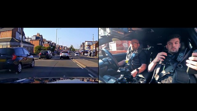 Watch the moment police in Yorkshire catch a gang who stole high-end clothes from a store in Yorkshire