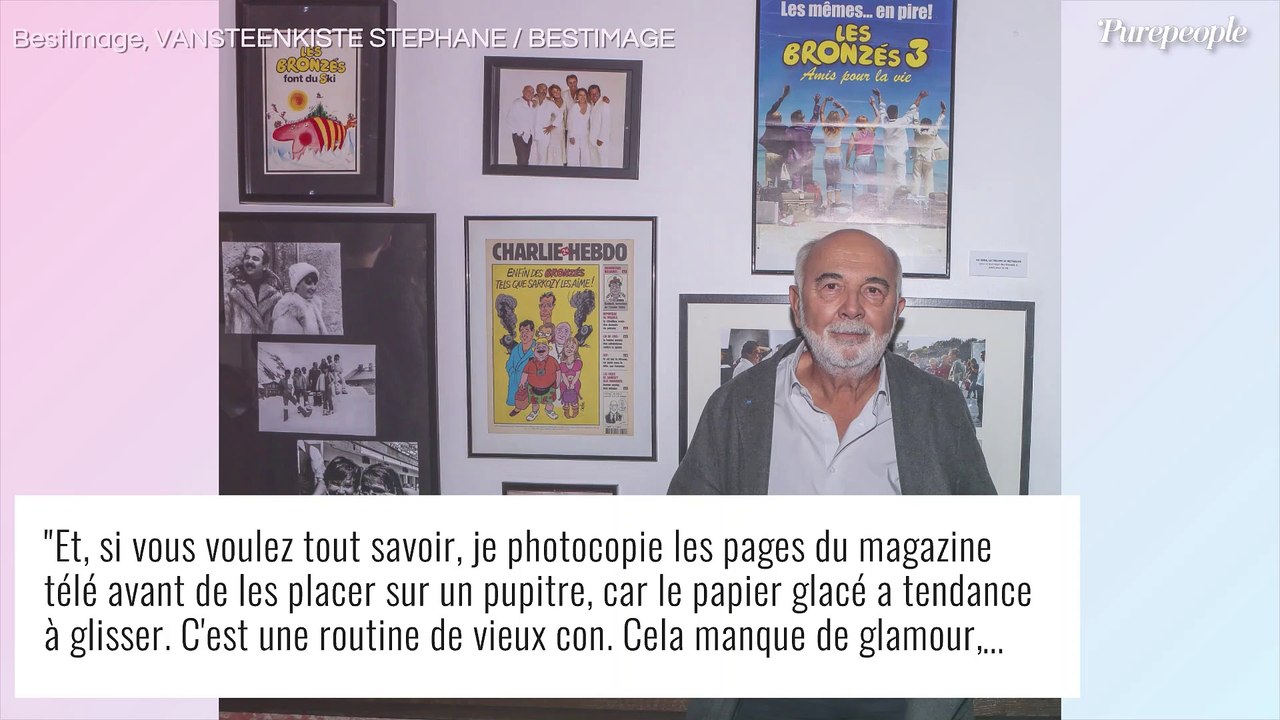"Ce n'est pas très écolo mais..." : Gérard Jugnot assume une petite honte qui manque de glamour