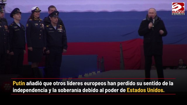 Vladimir Putin afirma que Alemania sigue ‘ocupada’ tras rendirse tras la Segunda Guerra Mundial