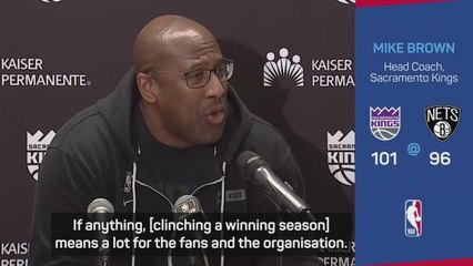Kings coach Brown has 'bigger goals' after achieving winning season