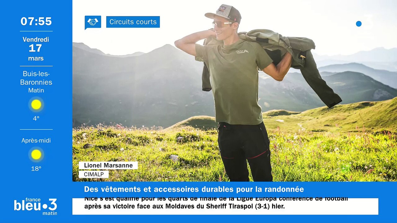 À Saint-Marcel-lès-Valence, "CIMALP", vêtements, chaussures et accessoires Outdoor durables