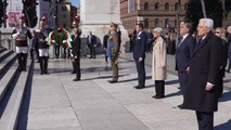 Giornata dell'Unita' d'Italia, Mattarella all'Altare della Patria