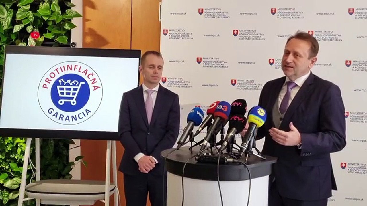ZÁZNAM: TK ministra pôdohospodárstva S. Vlčana - ochrana spotrebiteľa