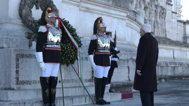 Giornata dell'Unità Nazionale, Mattarella all'Altare della Patria
