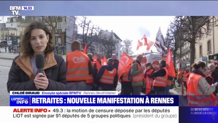 À Rennes, 5000 manifestants ont défilé dans les rues selon les syndicats