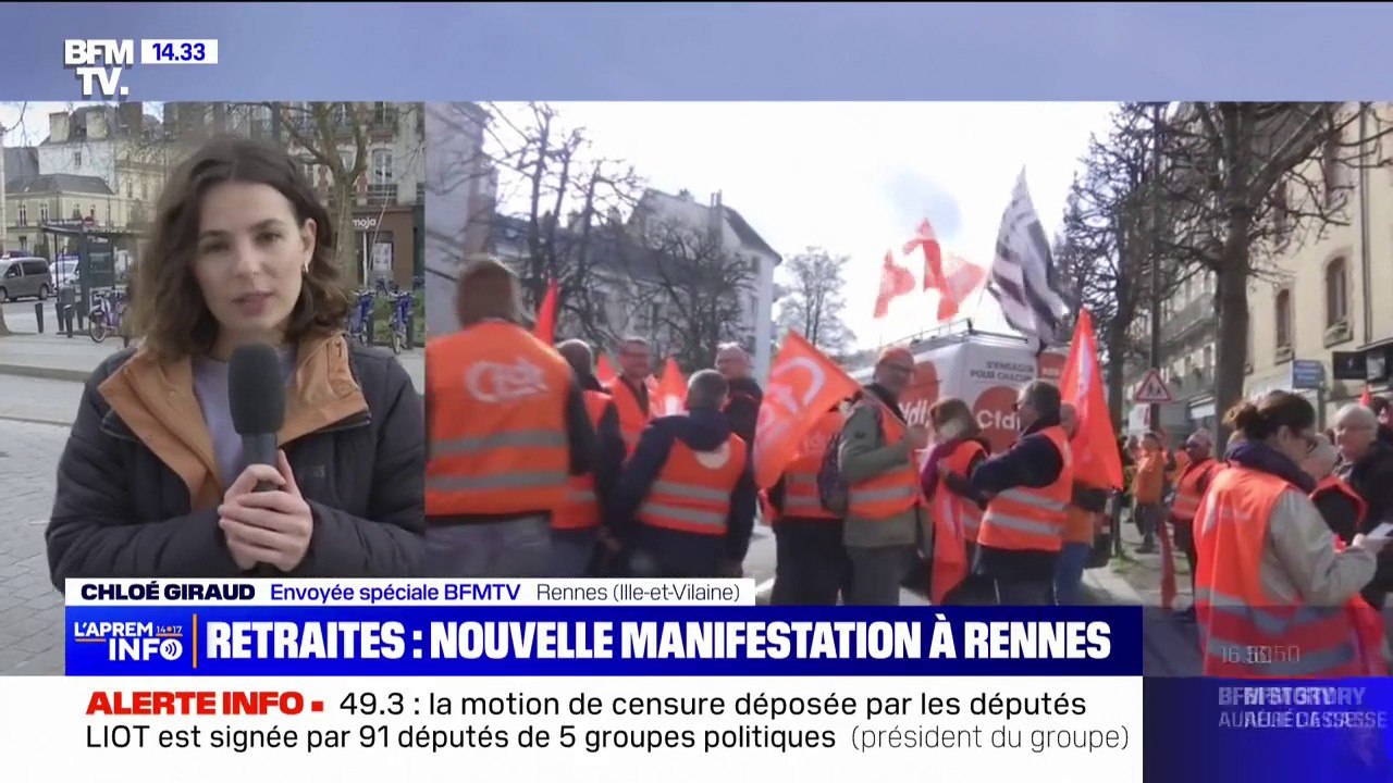 À Rennes, 5000 manifestants ont défilé dans les rues selon les syndicats