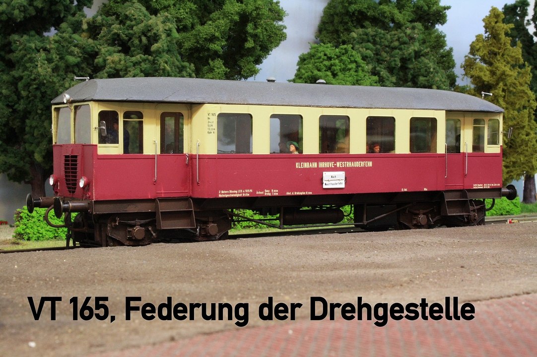Federung des VT 165 im Maßstab 1:45