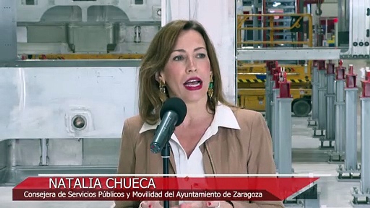 Las dos unidades para el Tranvía de Zaragoza avanzan "en los plazos establecidos"