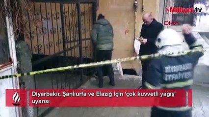 Diyarbakır, Şanlıurfa ve Elazığ için 'çok kuvvetli yağış' uyarısı