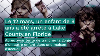 Un enfant de 8 ans arrêté pour avoir tenté de trancher la gorge d’un autre enfant