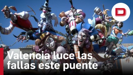 Valencia luce las fallas este puente acompañado por el buen tiempo