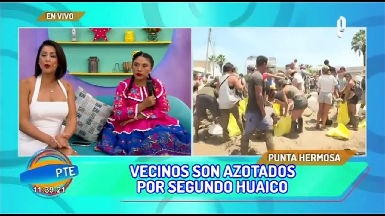 Vecinos de Punta Hermosa enfrentan los efectos de un segundo huaico