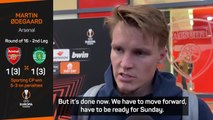 Odegaard dejected after Europa League blow for Arsenal