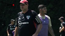 São Paulo faz treinamento após polêmica de Ceni com o elenco